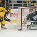 Spartans goaltender Jake Hildebrand deflects Wolverines Luke Moffatt's shot during the second period of their game at Yost Ice Arena Friday Feb. 1st.
Courtney Sacco I AnnArbor.com  